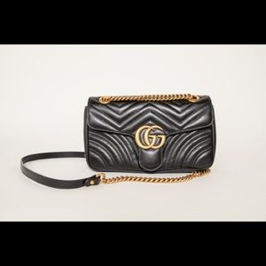 Gucci GG Marmont Flap Bag Matelasse Leather Small
